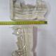 Pair of bookends in vintage white onyx, 21 cm