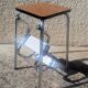 Vintage 60s 70s folding step stool formica