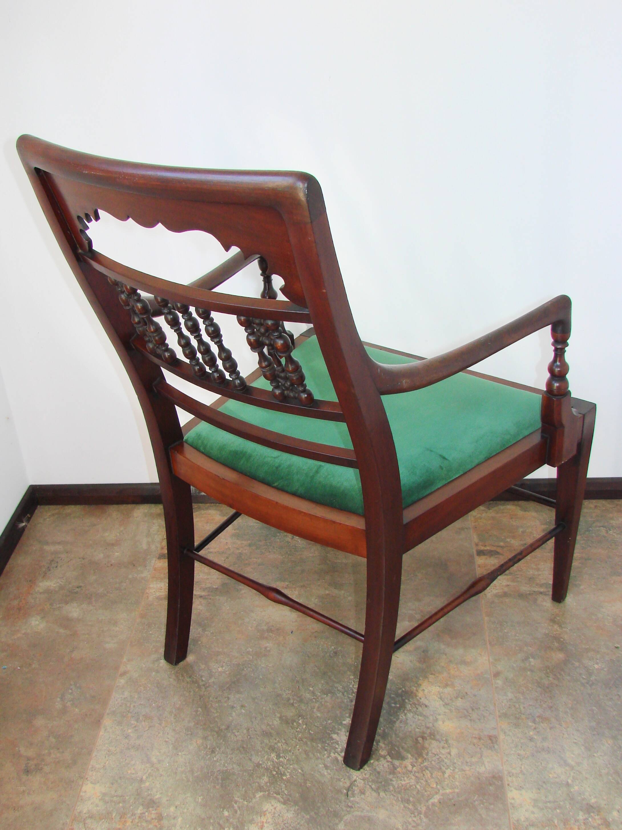 A mahogany armchair from the turn of the 19th and 20th centuries