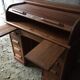 Old Angus London brand double-box sliding cylinder curtain desk.