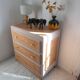 Vintage 50s pine chest of drawers