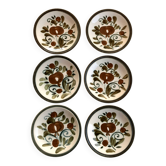 6 assiettes plates Argenteuil Boch Belgium