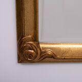 Deknudt Art Deco style Gold Wall Mirror Belgium 1970s