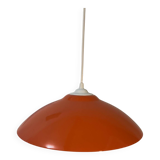 80s orange metal pendant light