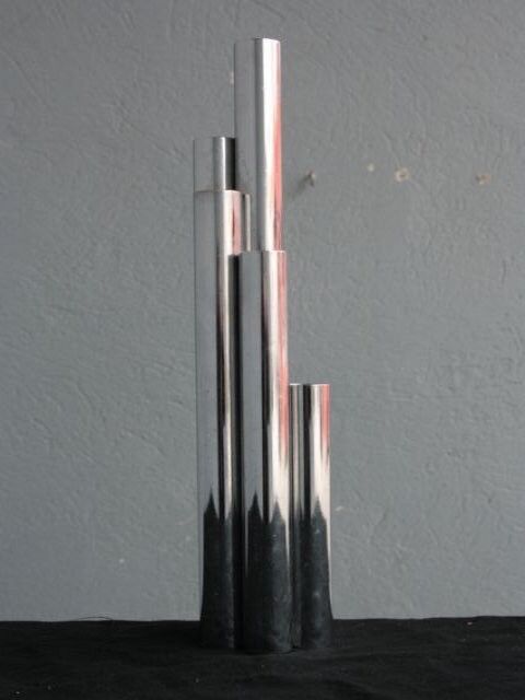 Mud tubes design nickel-plated metal 1980