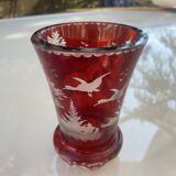 Bohemian glass vase