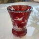 Vase verre de bohème