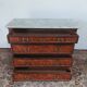 Neo-Renaissance Henri II chest of drawers in walnut burr