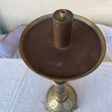 Old gilded bronze lamp base