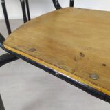 4 school chairs 1950