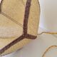 Suspension en rabane et cuir