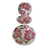 Assiettes creuses fleuries – Faïencerie San Marco, Italie – années 80