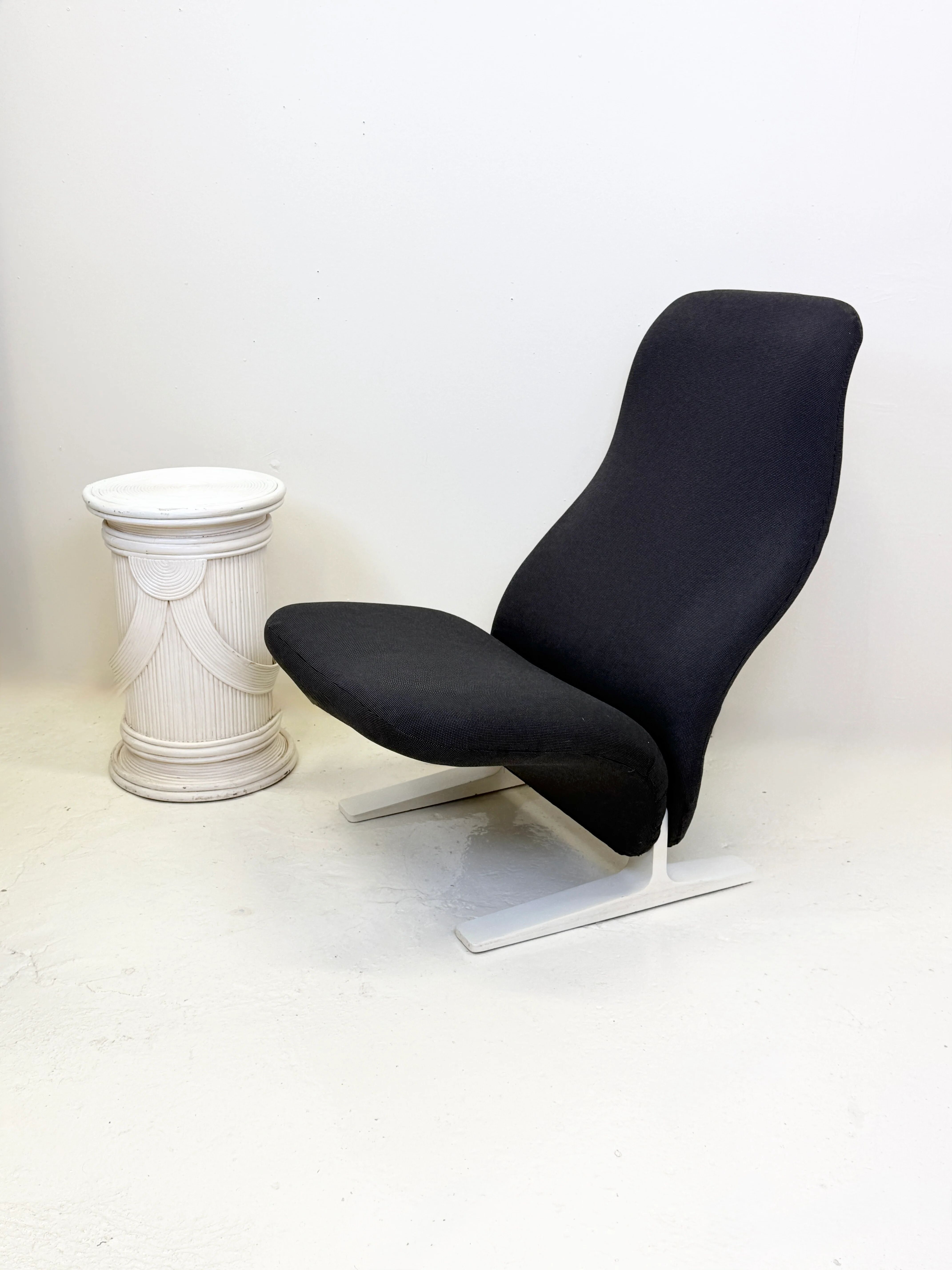 "Concorde" armchair in navy blue by Pierre Paulin, 1960s