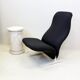 "Concorde" armchair in navy blue by Pierre Paulin, 1960s