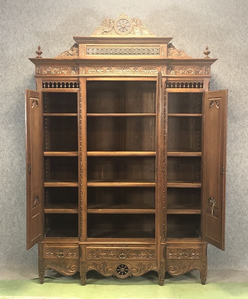 Armoire de mariage bretonne 3 portes début XXème Selency