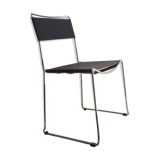 Leather and chrome chair