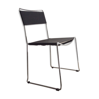 Leather and chrome chair
