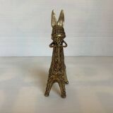 Zoomorphic brass ring ring