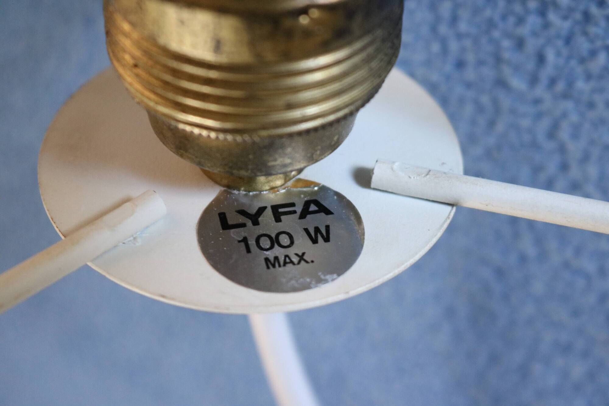 Mid Century Ekko Metal Pendant Lamp by Louis Weisdorf for Lyfa, Denmark, 19