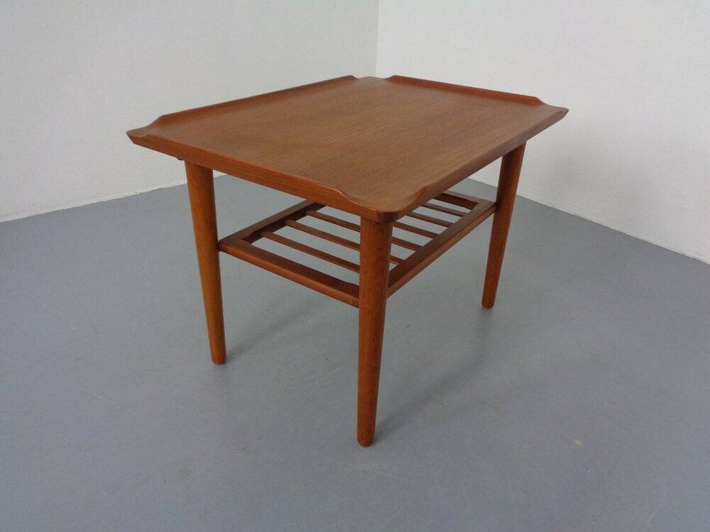 Teak Coffee Table by Holger Georg Jensen for Kubus, Denmark, 1960s