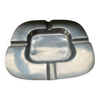 Cendrier en aluminium poli, années 50-60