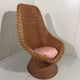 Vintage wicker chair 1970's