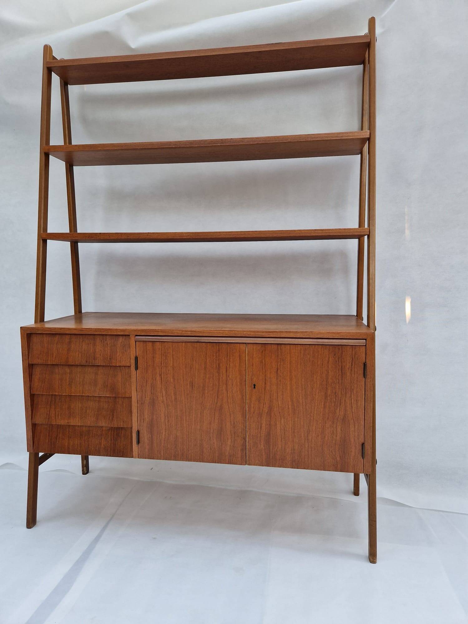 Bibliothèque vintage en teck, Suède, 1960