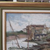 Marine oil on canvas signed