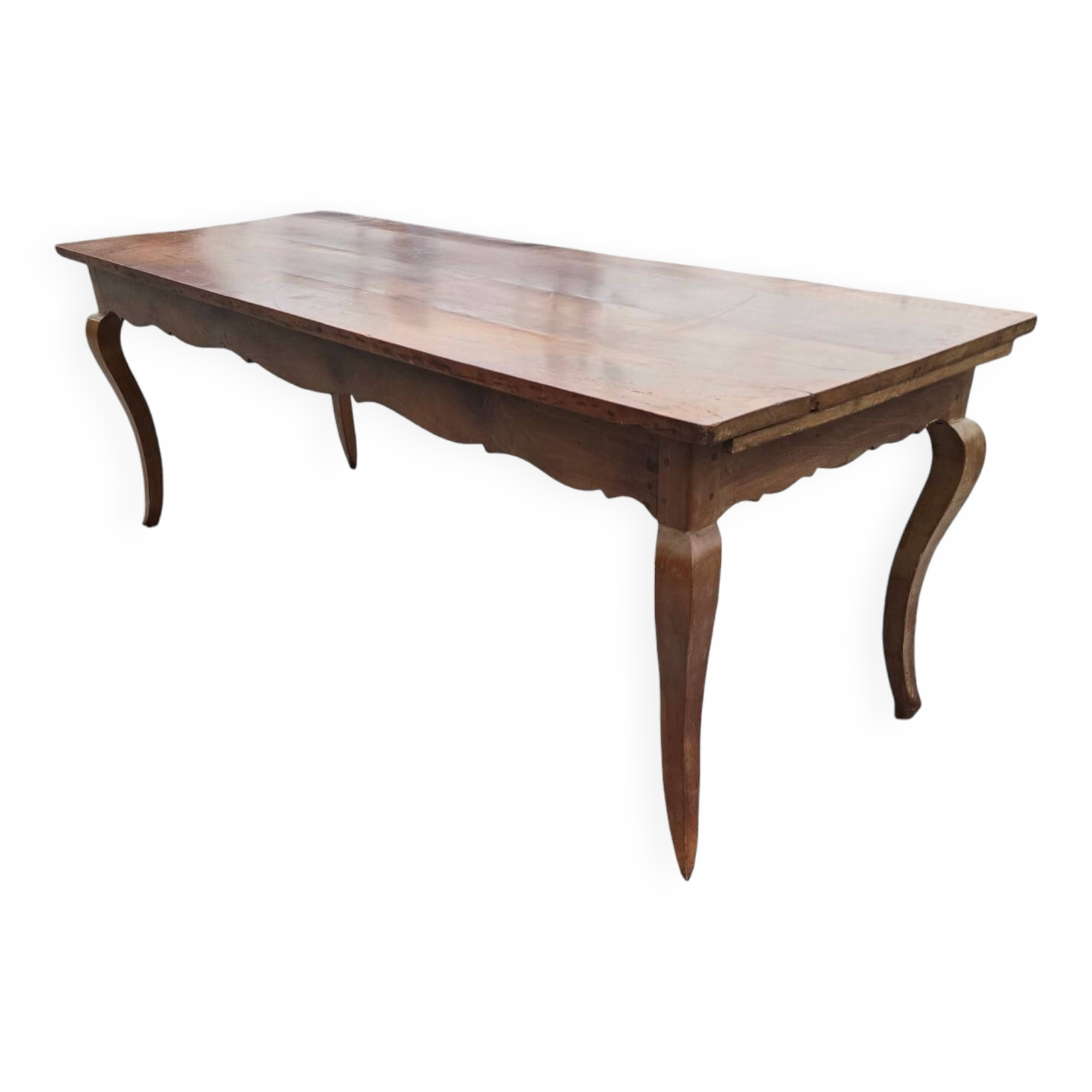 19th century solid cherry wood farmhouse table
