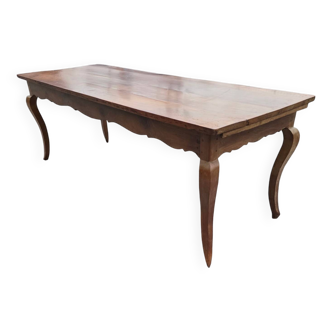 19th century solid cherry wood farmhouse table