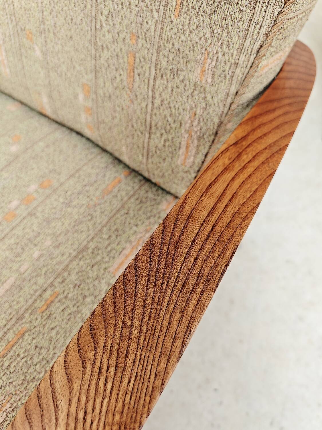 Pair of Krasna Jizba Art Deco solid wood armchairs