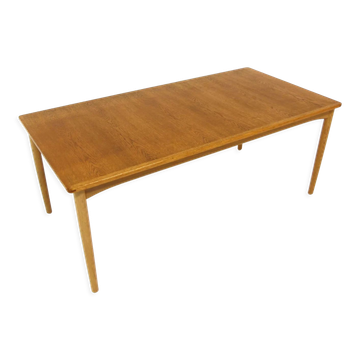 Scandinavian teak and oak coffee table, Sweden, 1960