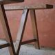 Pair of wooden farm benches