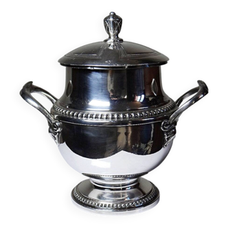 Elegant silver-plated sugar bowl from the 1880s to 1930s.