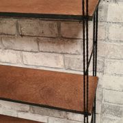 etagere 1960 vintage , string, bois et metal 60x58x17