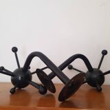 Set of 2 black Sputnik coat racks