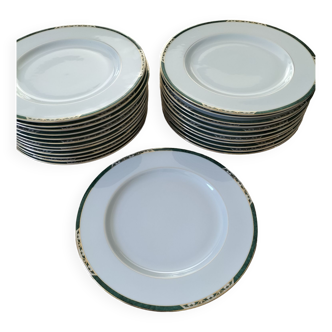 Deshoulières porcelain plates from Limoges