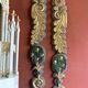 18th Century Italian Handcarved Polychrome Painted Pilaster Friezes, Set of 2