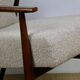 Armchair 'Lis', 1970s beige boucle design by Henryk Lis