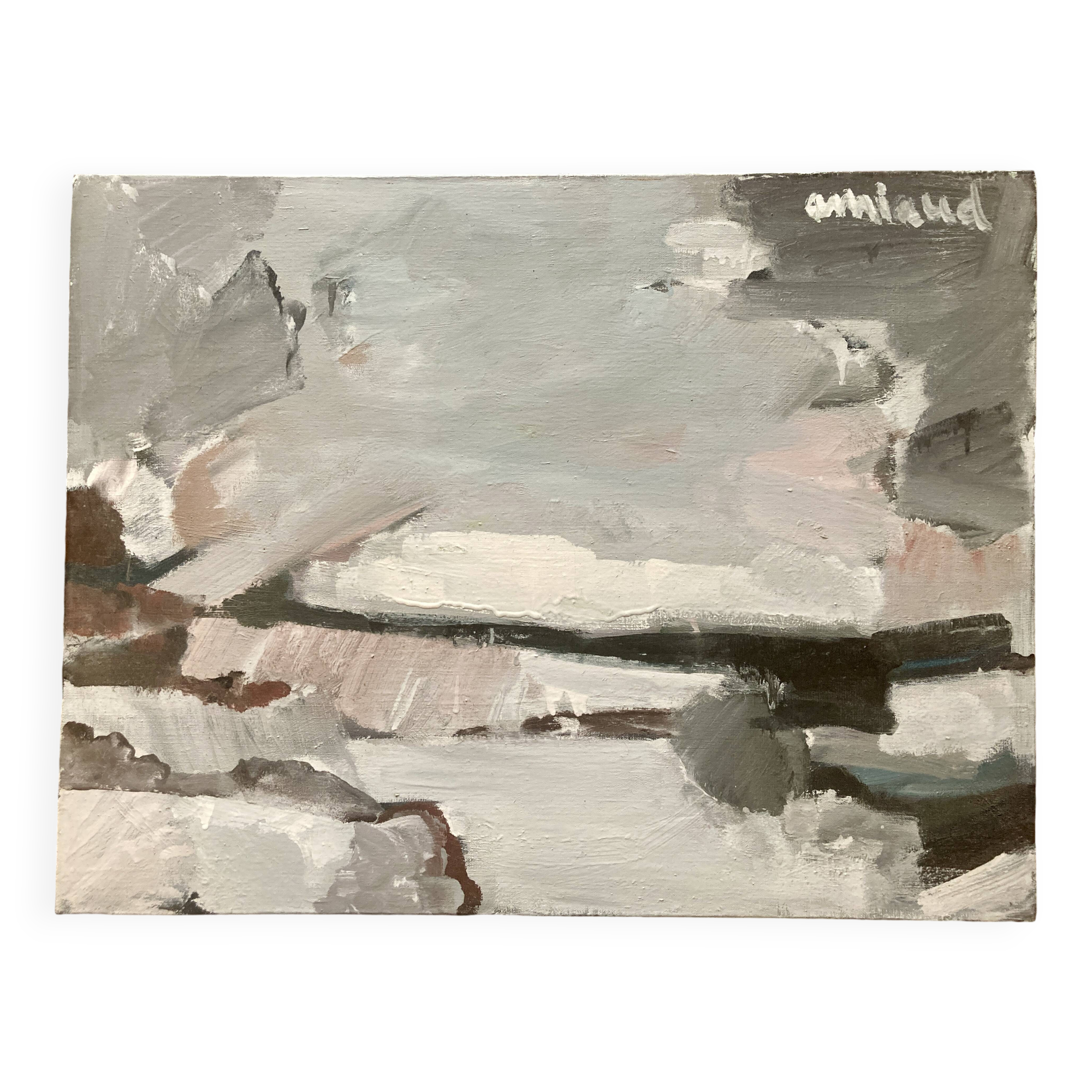 Painting - contemporary art - Brittany in winter