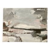 Painting - contemporary art - Brittany in winter