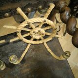 Pair of rope wall lights