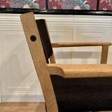 Set of 4 armchairs stamped Hans Wegner "Scandinavian design" 1960.