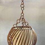 Rattan pendant light from the 50s.