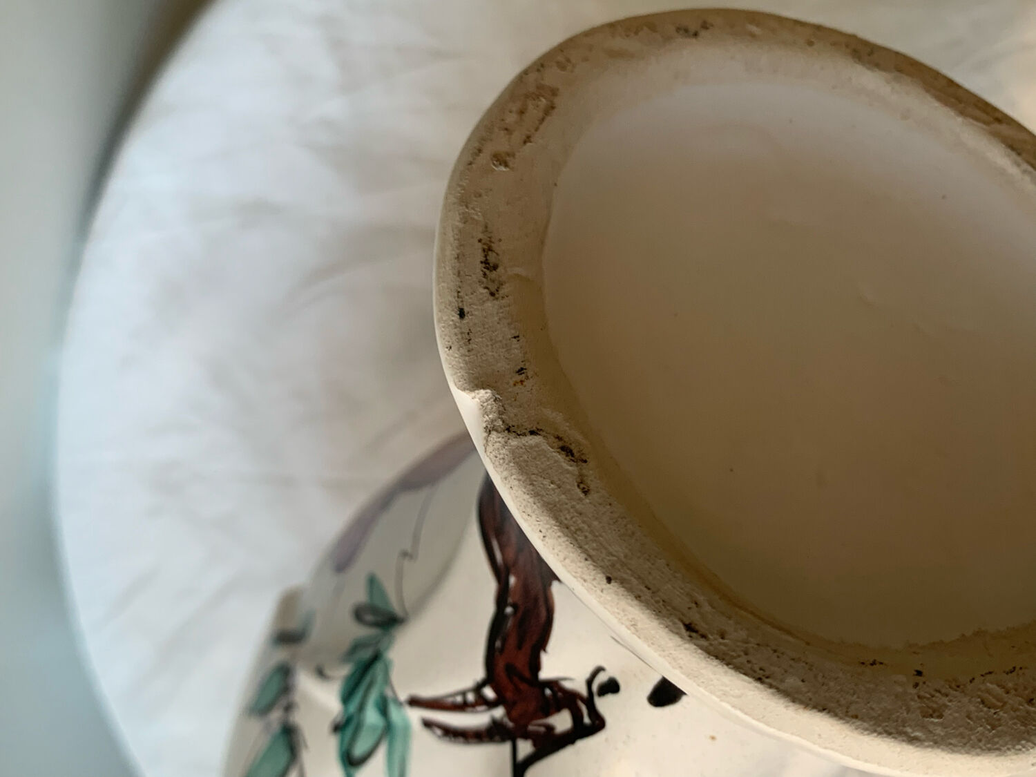 Old vintage Corsican ceramic vase