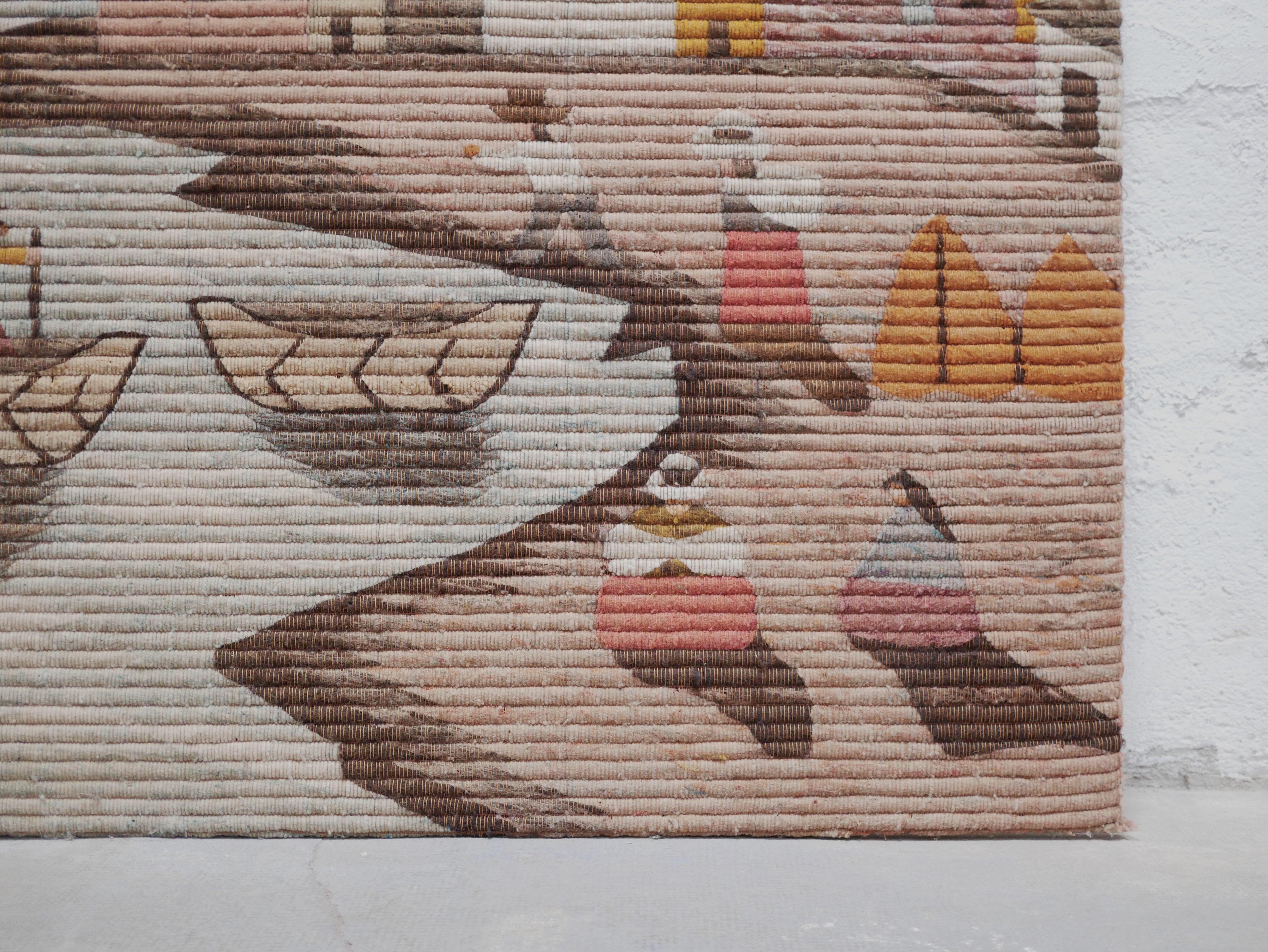 Vintage wool wall tapestry