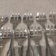 10 silver-plated oyster forks by Ravinet Denfert, shell-shaped goldsmith