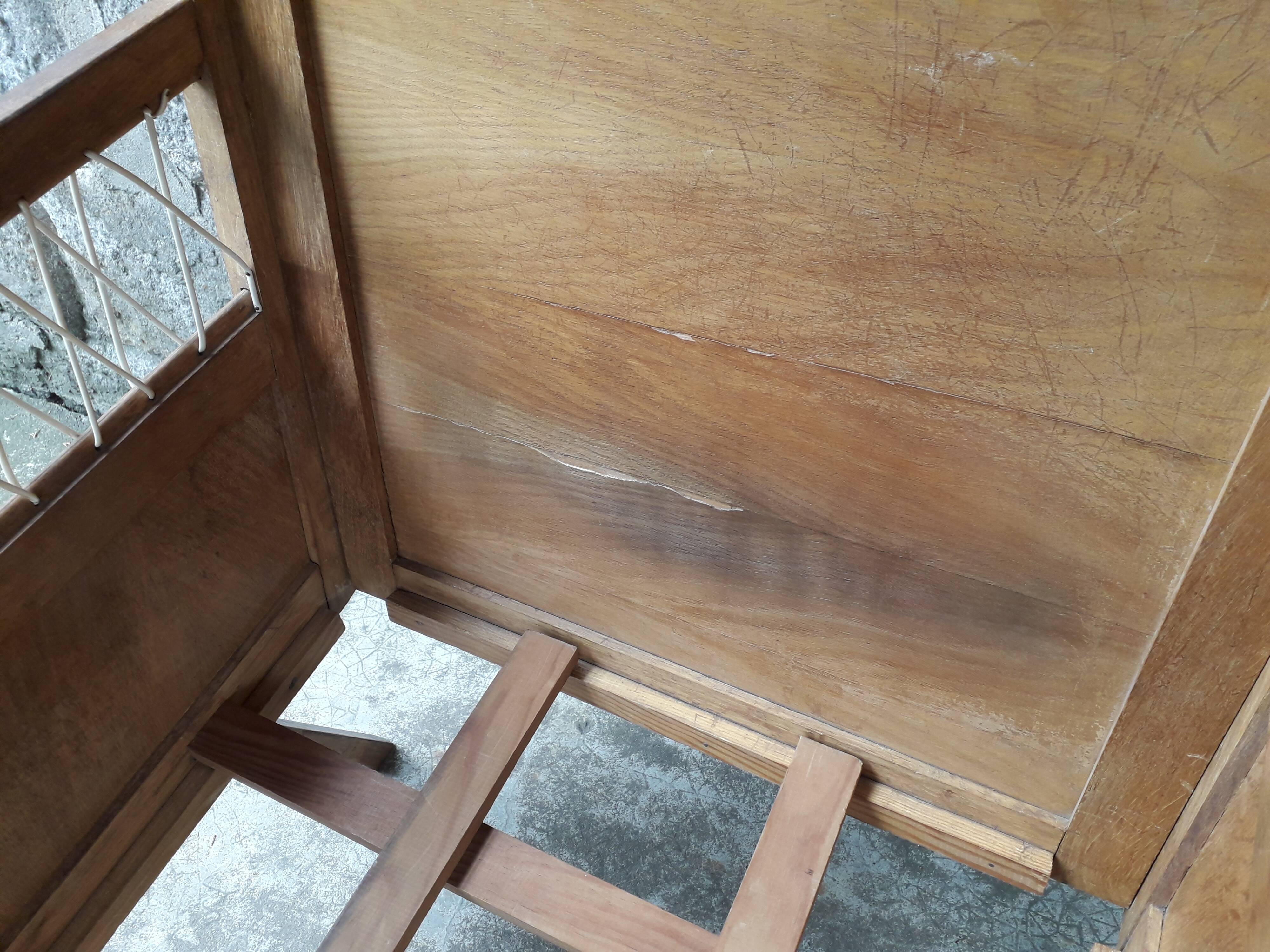 Child bed, compass feet, 50s