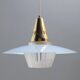 Suspension in brass and glass 60 years