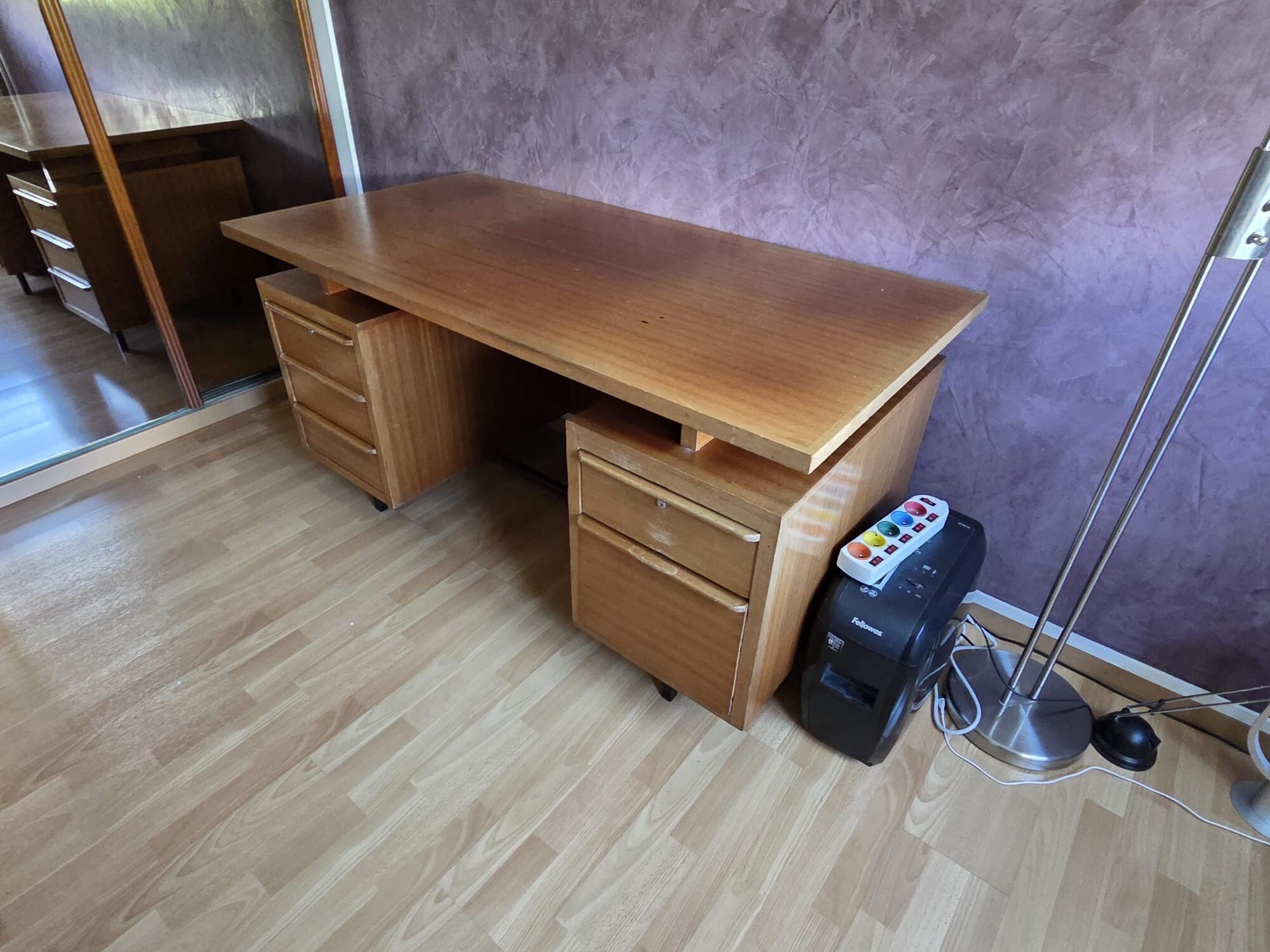Beech desk from the 1970s.